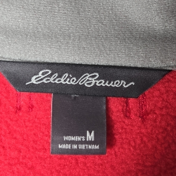 Eddie Bauer Womens Classic Pink Outdoor Full Zip Fleece Jacket Size Medium - Picture 5 of 8